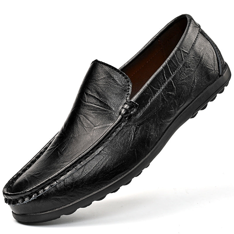 Men's Casual Slide Leather Shoes