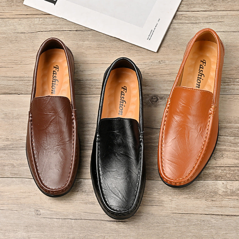 Men's Casual Slide Leather Shoes