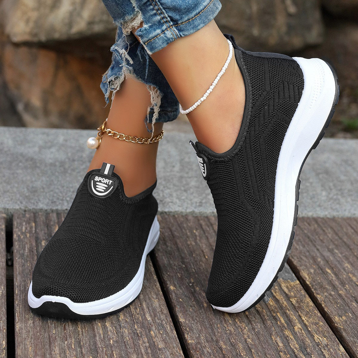 Women's Slip-on Breathable Casual Sneakers