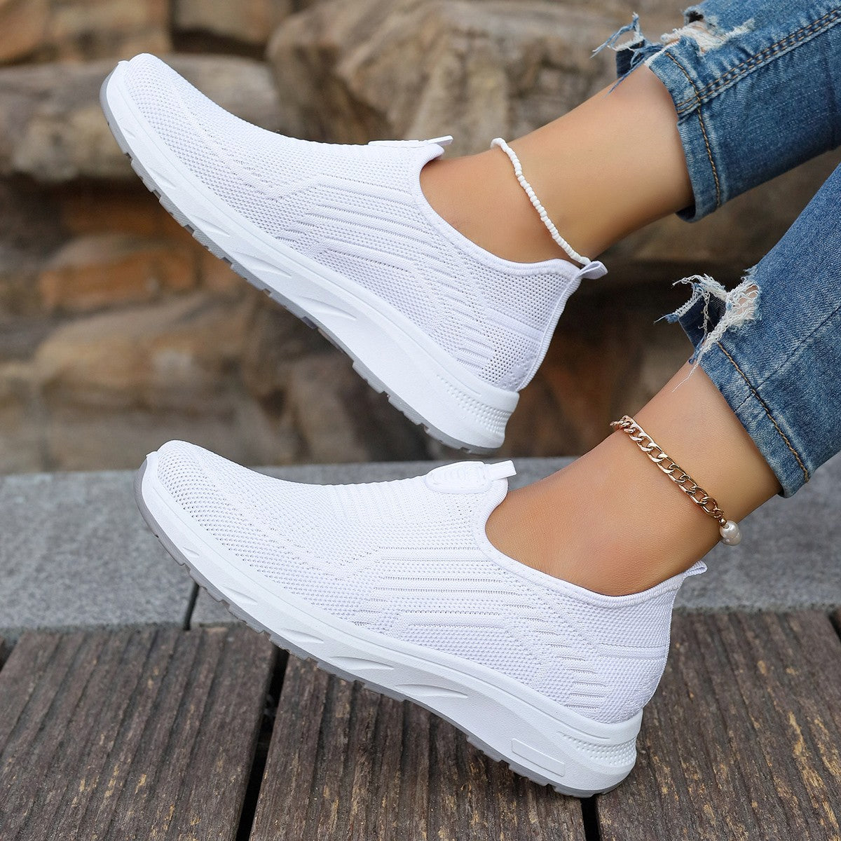 Women's Slip-on Breathable Casual Sneakers