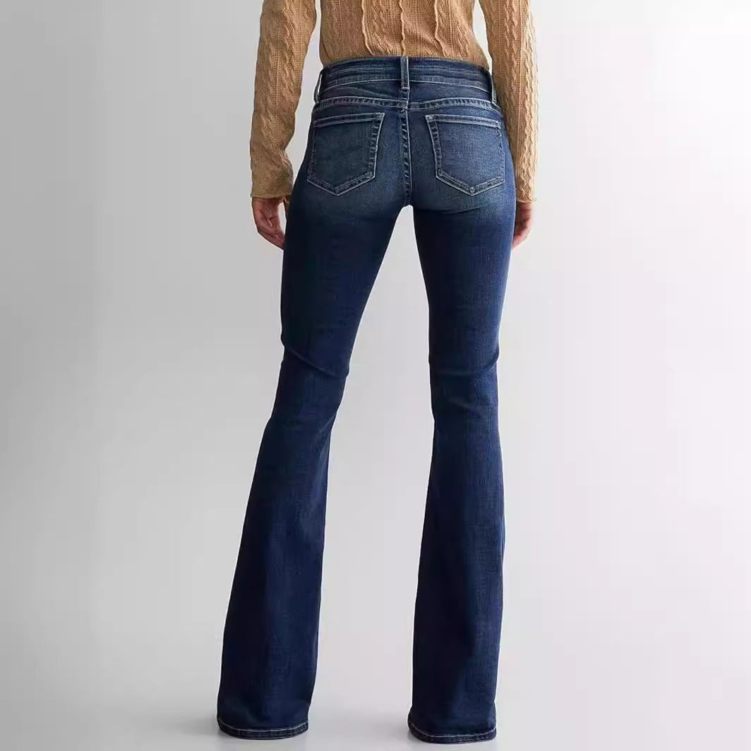 Ladies Retro Flared Jeans