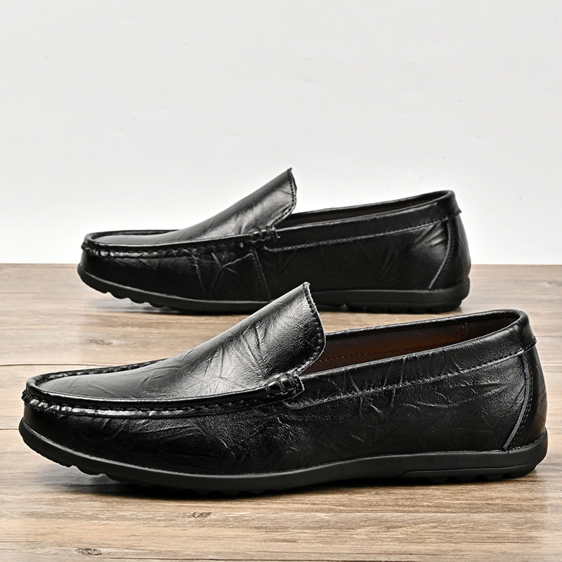 Men's Casual Slide Leather Shoes