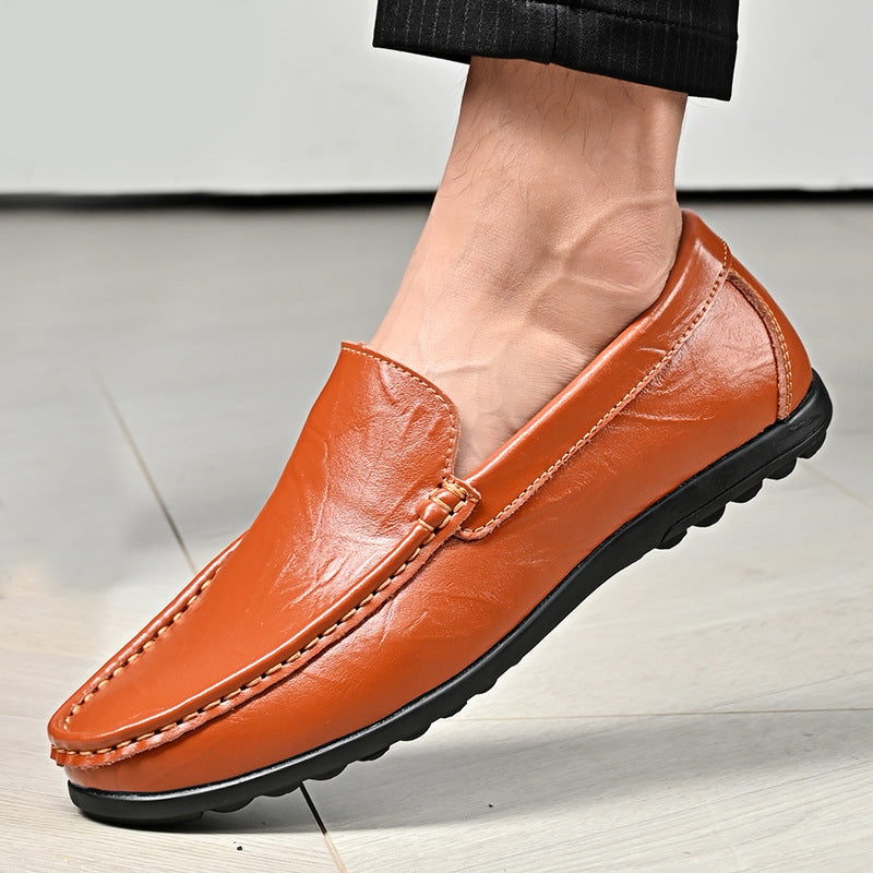 Men's Casual Slide Leather Shoes