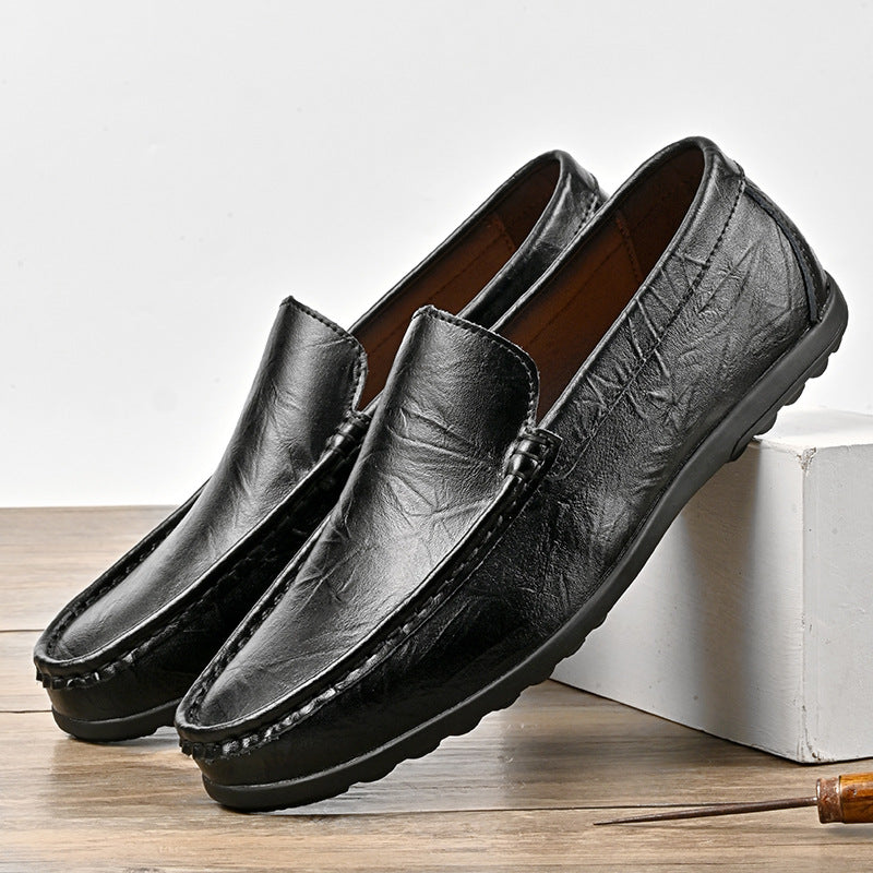 Men's Casual Slide Leather Shoes