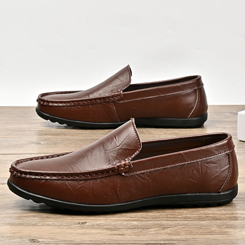 Men's Casual Slide Leather Shoes