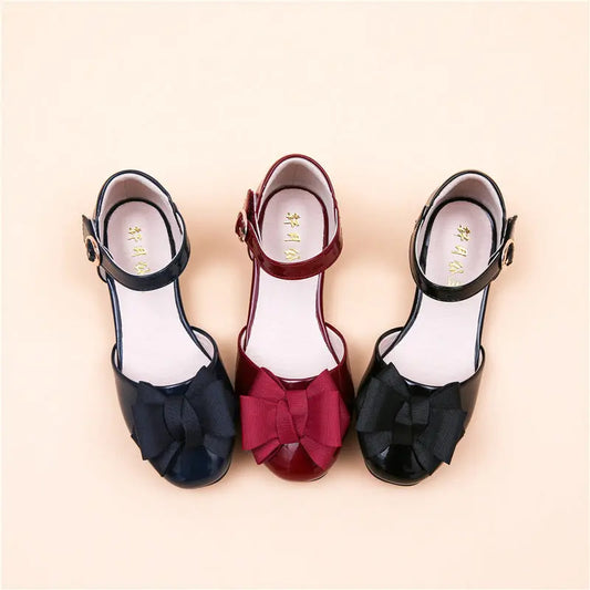 Patent Leather Shoes with Bow on hoozimstyle.com