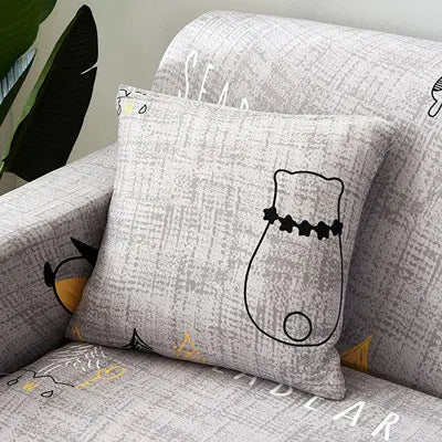 Printed Sofa Cushion and Sofa Cover Hoozim Style