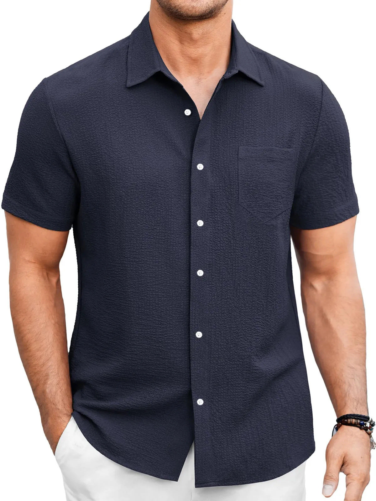 Simple And Comfortable Short Sleeve Shirt