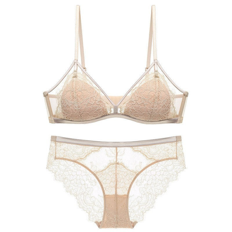 Women's French Eyelash Lace Bra