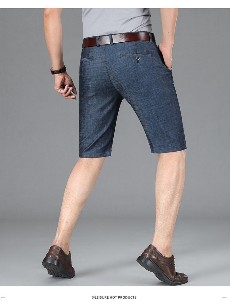 Men's Loose Thin Denim Shorts