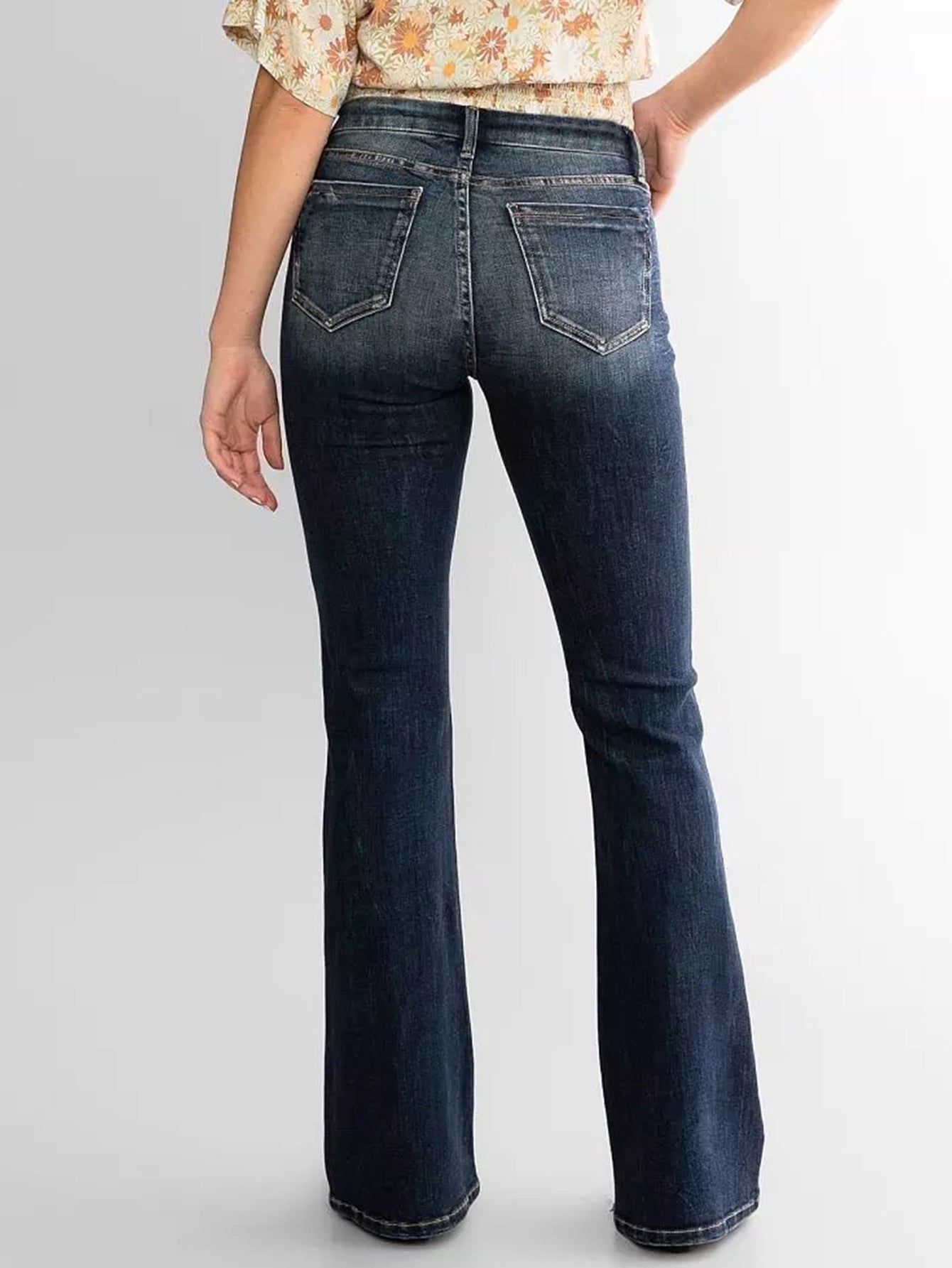 Ladies Retro Flared Jeans