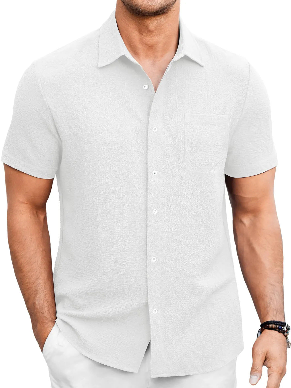 Simple And Comfortable Short Sleeve Shirt