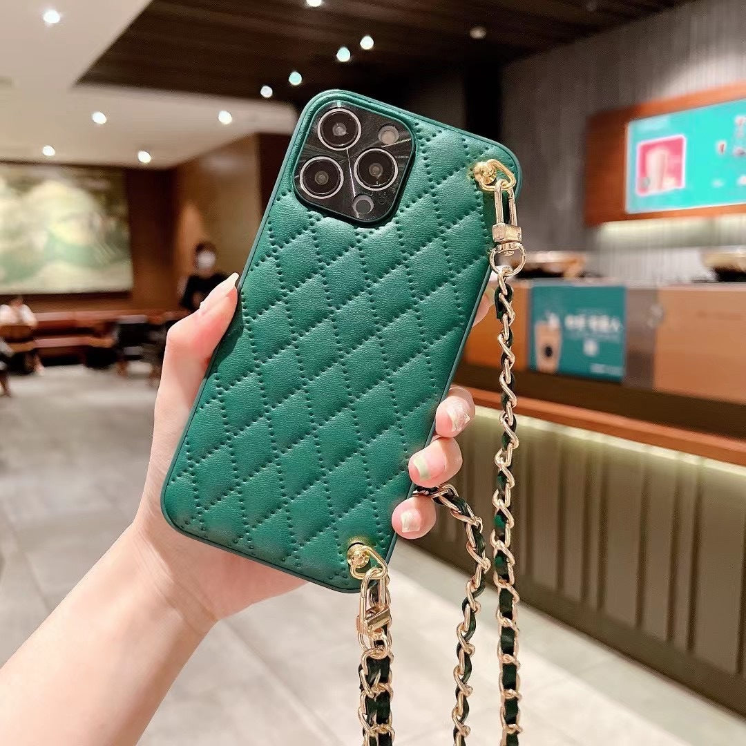 Diamond Plaid Crossbody Protective Phone Case