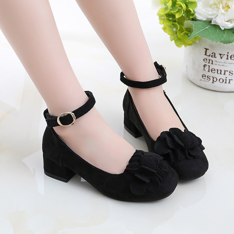 Leather Princess High Heels Shoes