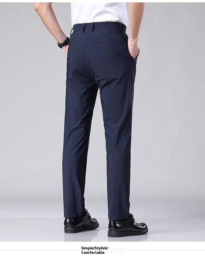 Men's Thin Business Stretch-fit Pants