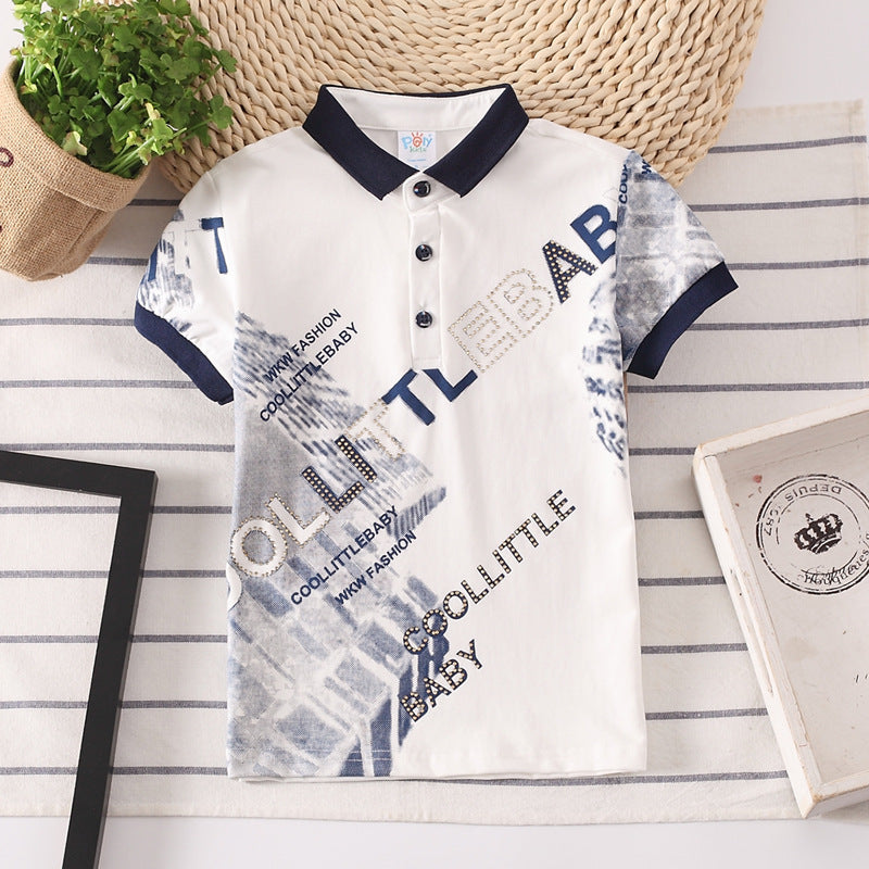 Boys' Short Sleeve Cotton Shirt