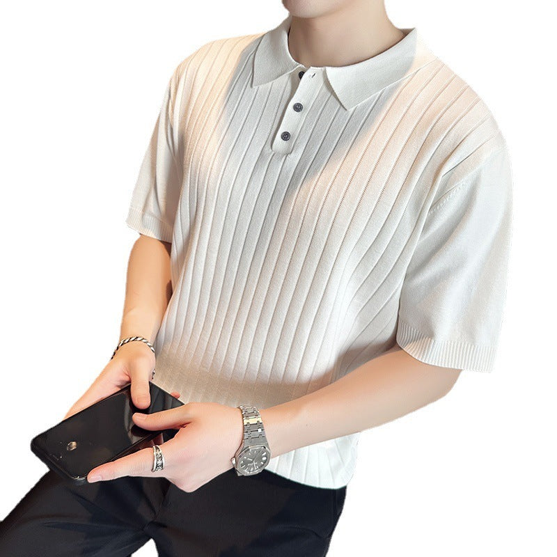 Men's Polo T-shirt Lapel Style