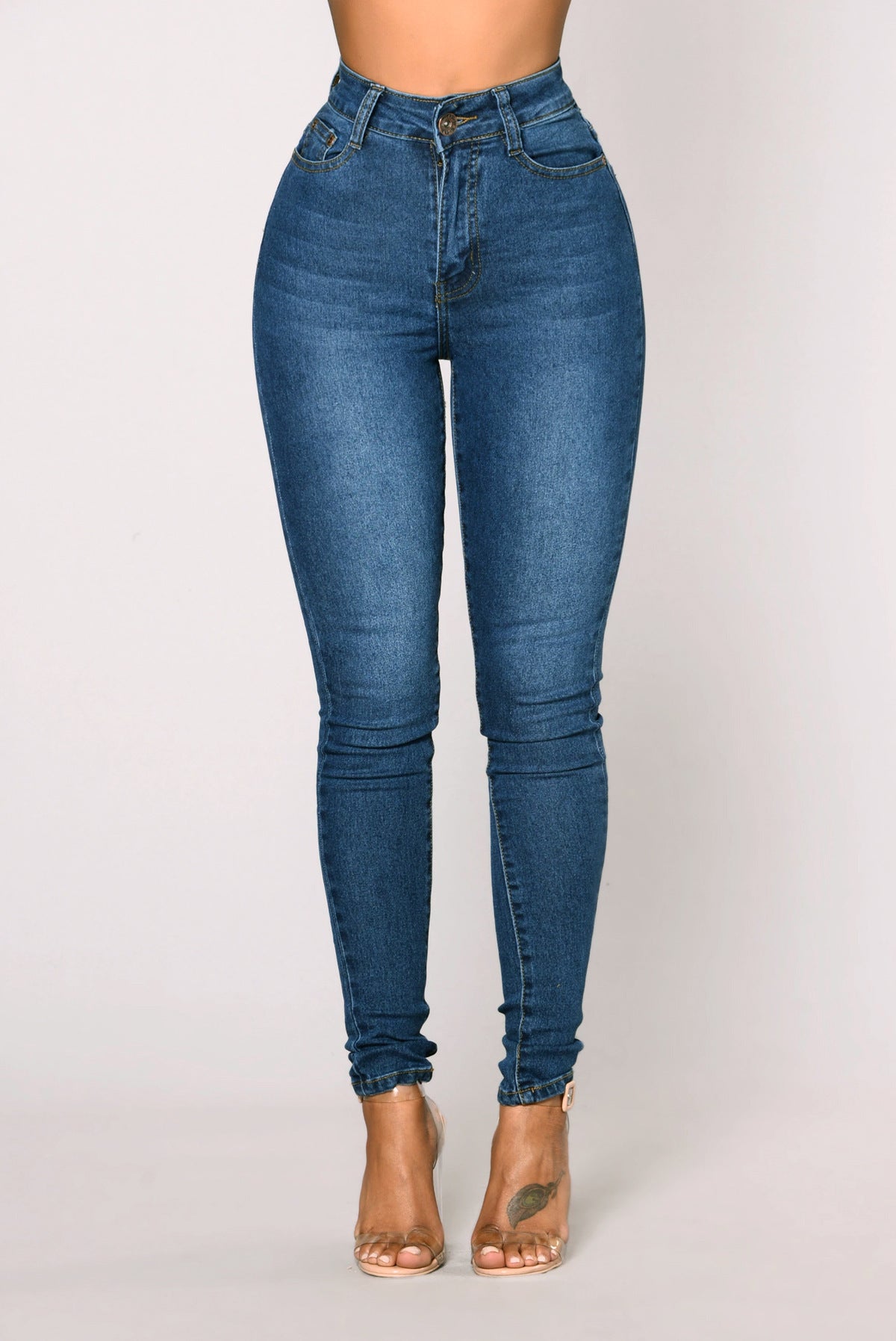 High Waist Stretch Hip Lift Denim