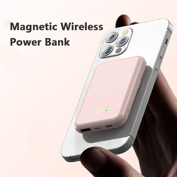 Mini Fast Charging Magnetic Wireless Power Bank hoozimstyle.com