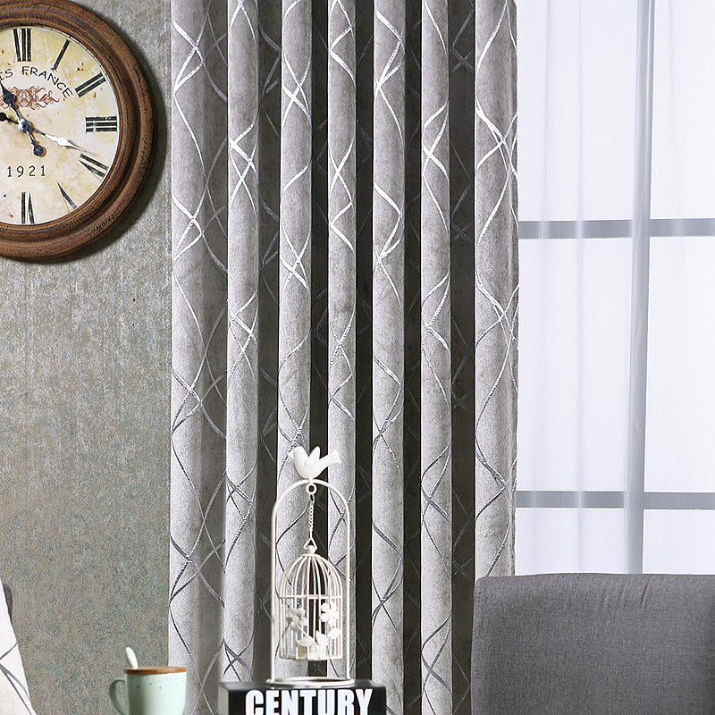 Modern Chenille Blackout Curtains