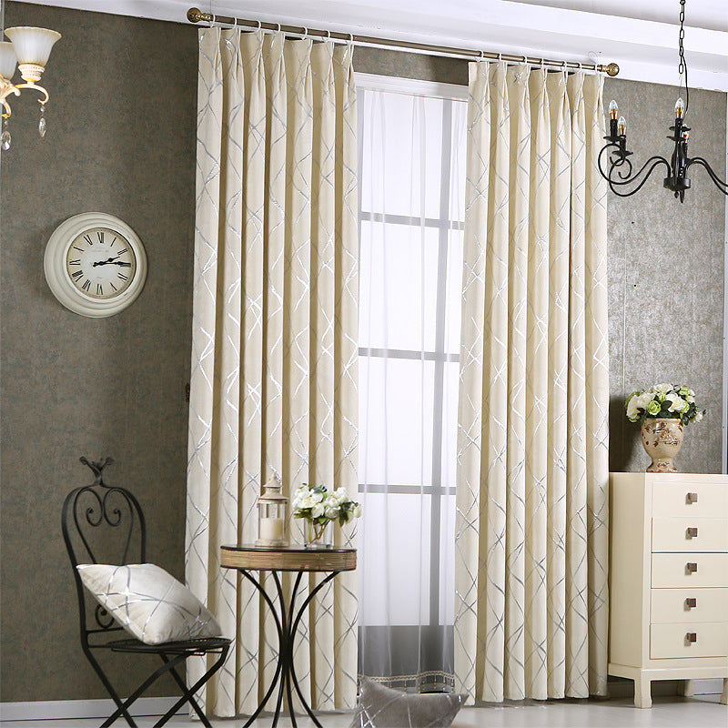 Modern Chenille Blackout Curtains