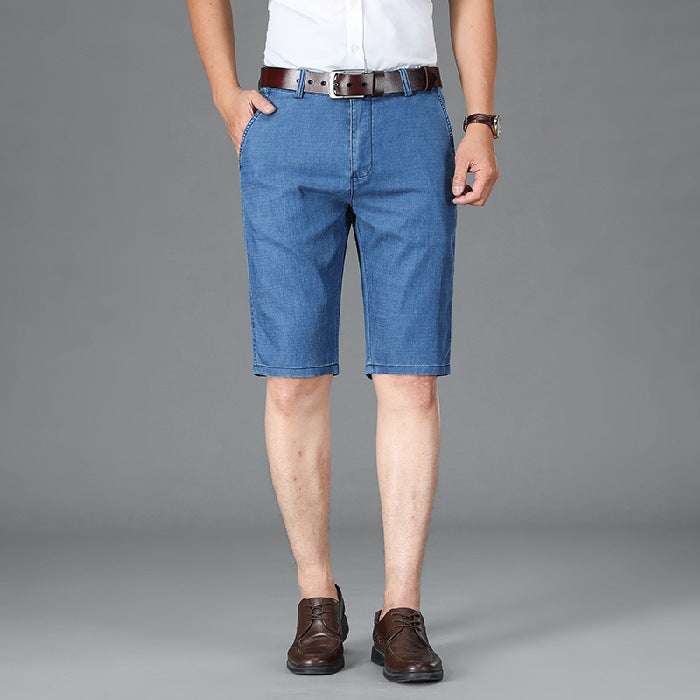 Men's Loose Thin Denim Shorts