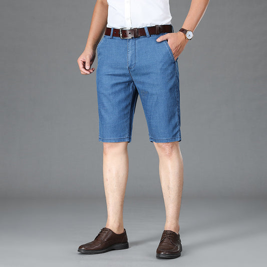 Men's Loose Thin Denim Shorts