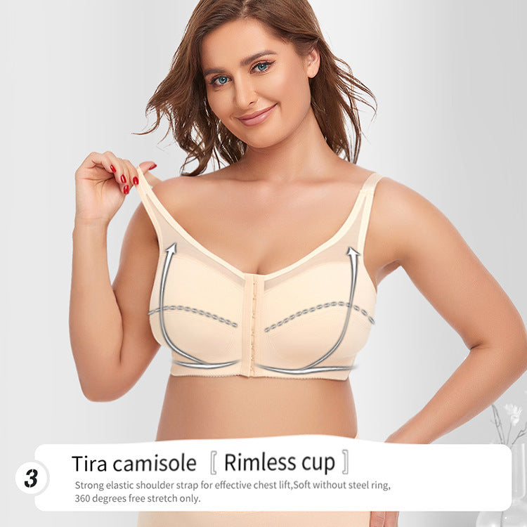 Big Cup Front Row Buttons Bra