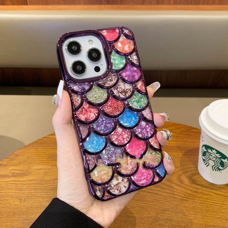 Mermaid Scale 3D Protective iPhone Case