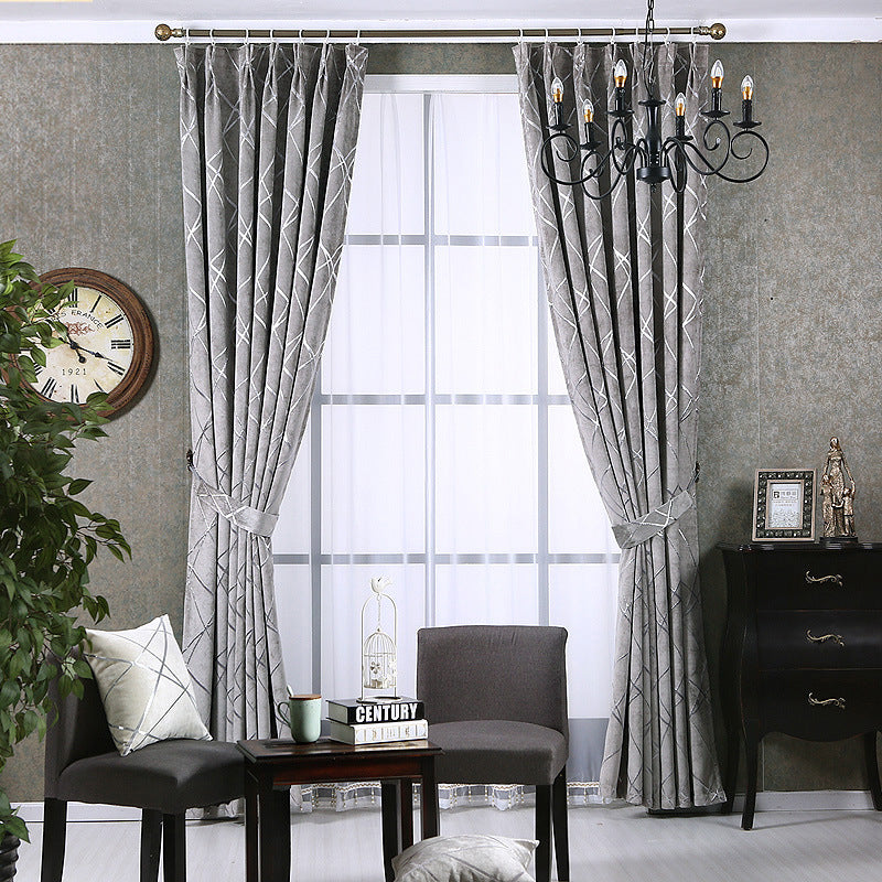 Modern Chenille Blackout Curtains