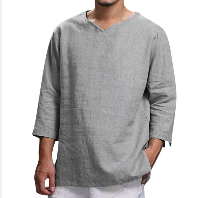 Loose Casual Pullover Shirt