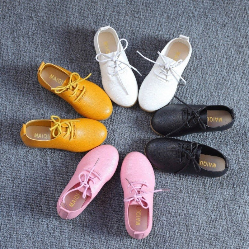 Girls Elegant Lace-up Shoes