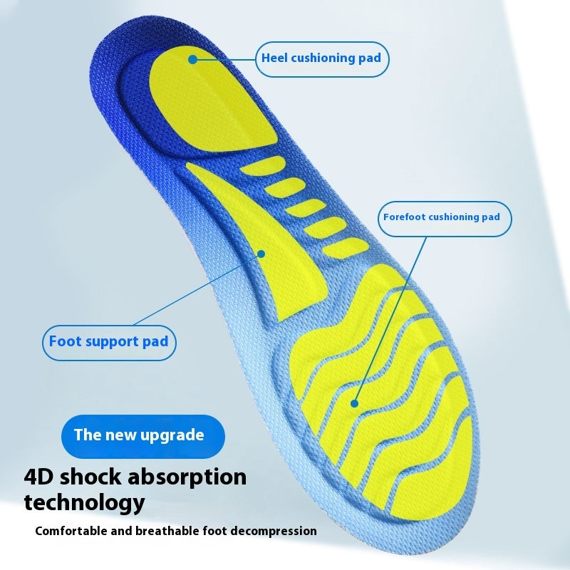 Sports 4D Shock-absorbing Insole