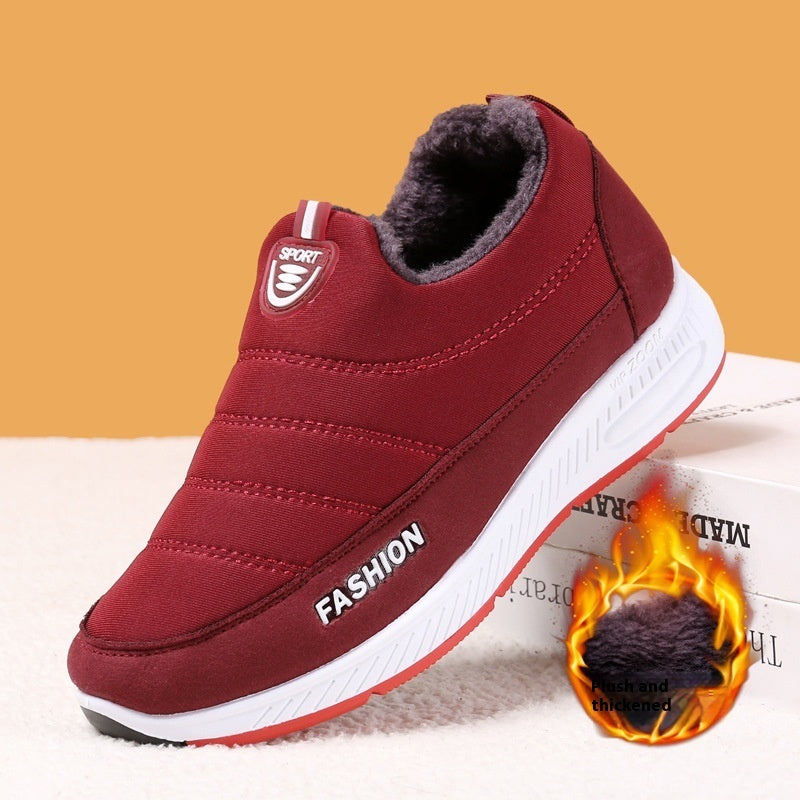 Women's Winter Fleece-lined Cloth Shoes