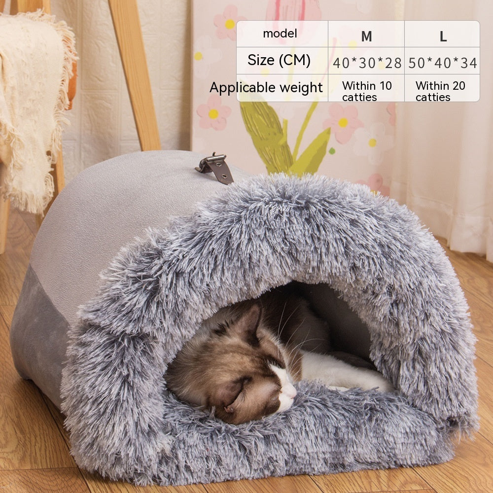 Moisture-proof Long Fur Cat-Puppy Nest