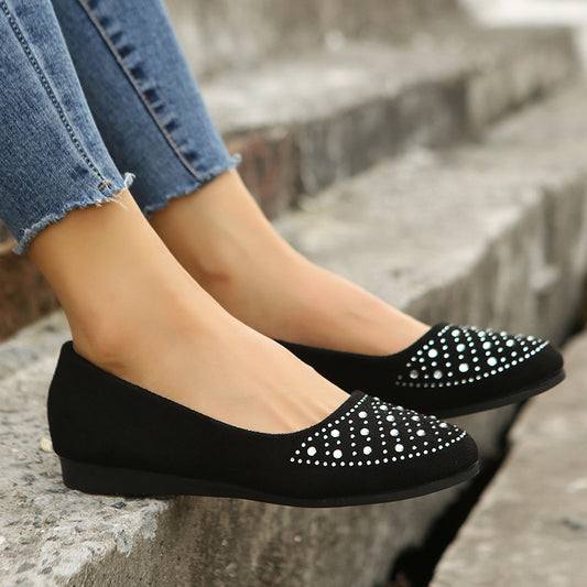 Rhinestones Casual Loafers